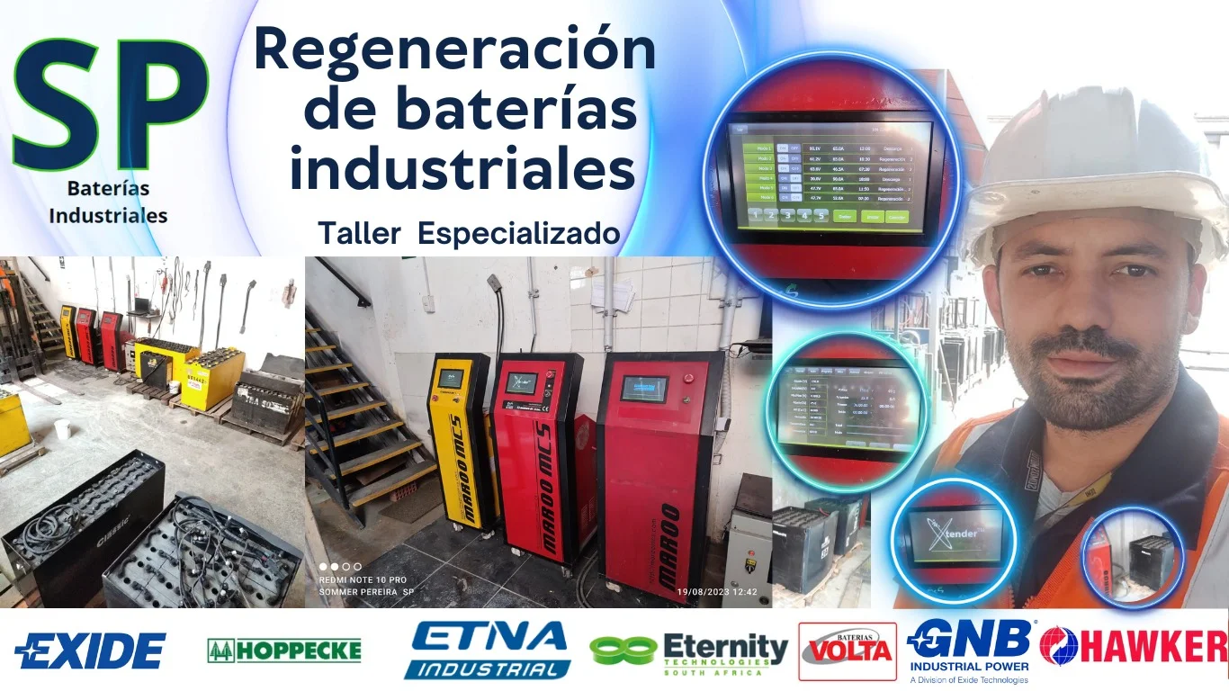Regeneración de baterias industriales
